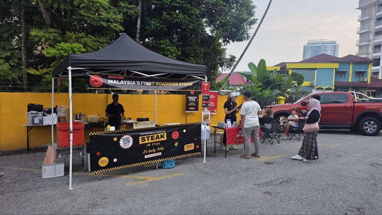 The Meals by Addin stall in a TTDI car park on a Saturday